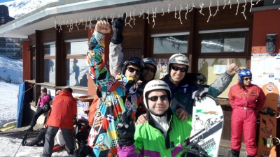 Snow with crew 