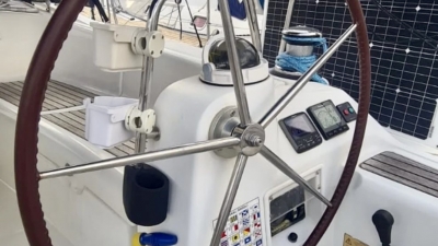 Customised leather fot the rudder